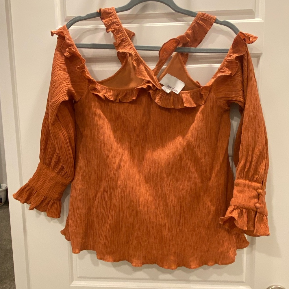 Chloe Olivers long sleeve top. Burnt Orange in color. Size Small.